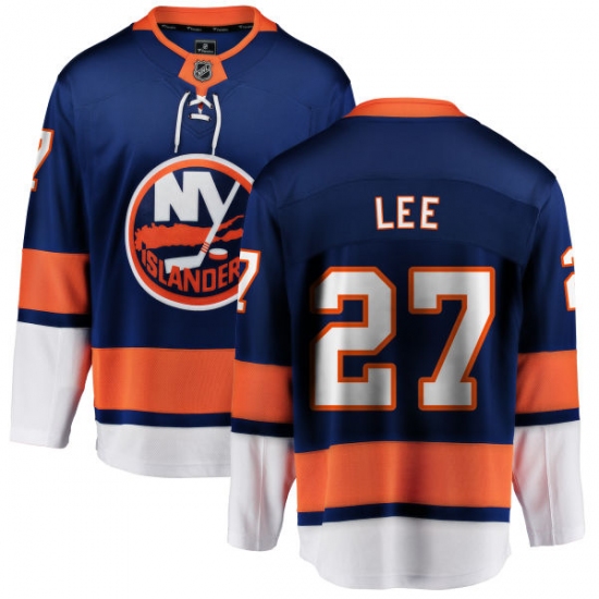 Youth New York Islanders #27 Anders Lee Fanatics Branded Royal Blue Home Breakaway NHL Jersey - Ujersey