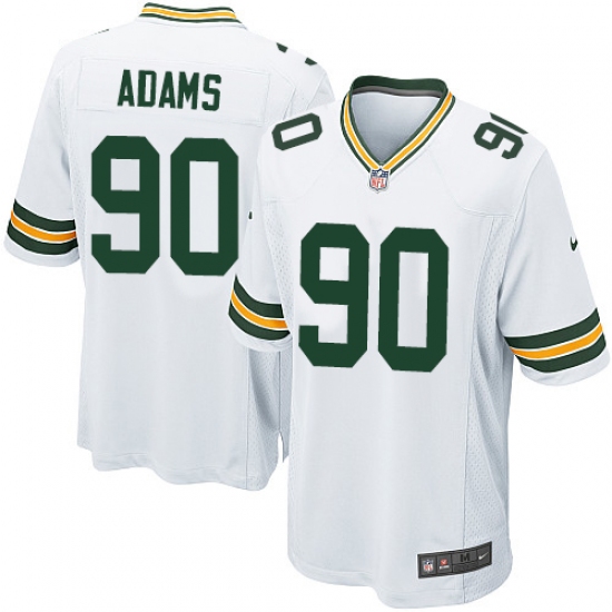 Men's Nike Green Bay Packers #90 Montravius Adams Game White NFL Jersey - Ujersey