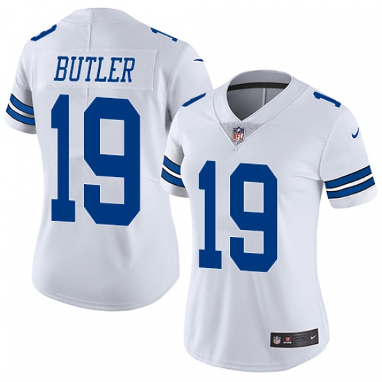 Women's Nike Dallas Cowboys #19 Brice Butler White Vapor Untouchable Limited Player NFL Jersey - Ujersey