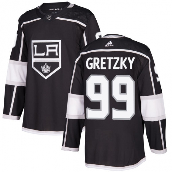Men's Adidas Los Angeles Kings #99 Wayne Gretzky Premier Black Home NHL Jersey - Ujersey