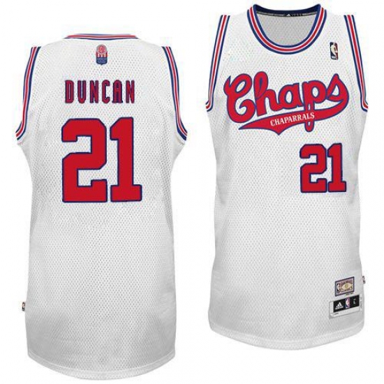 Men's Adidas San Antonio Spurs #21 Tim Duncan Authentic White Latin Nights NBA Jersey - Ujersey