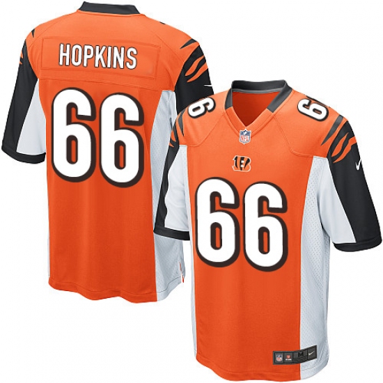 Men's Nike Cincinnati Bengals #66 Trey Hopkins Game Orange Alternate NFL Jersey - Ujersey