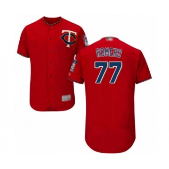 Men's Minnesota Twins #77 Fernando Romero Authentic Scarlet Alternate Flex Base Authentic Collection Baseball Player Jersey - Ujersey