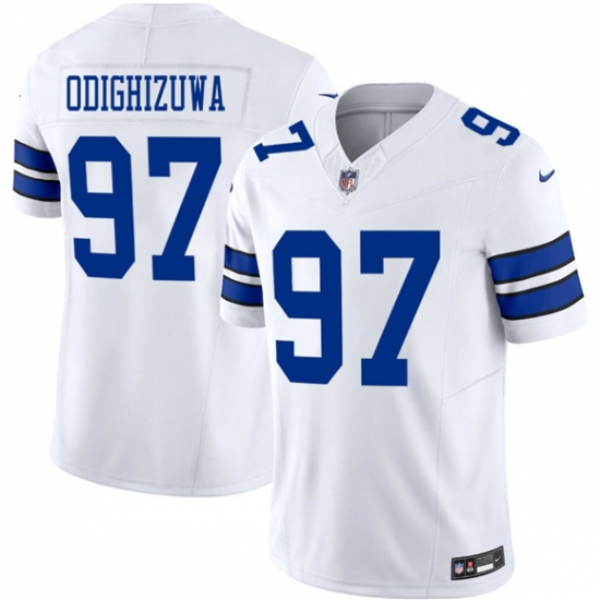 Men's Dallas Cowboys #97 Osa Odighizuwa White 2025 F.U.S.E Vapor Untouchable Limited Football Stitched Jersey - Ujersey