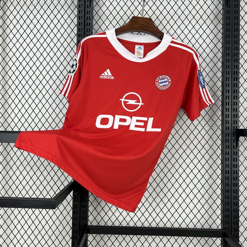 Bayern Munich Retro Jersey Home Champion Soccer Shirt 2001-02 - Ujersey NHL