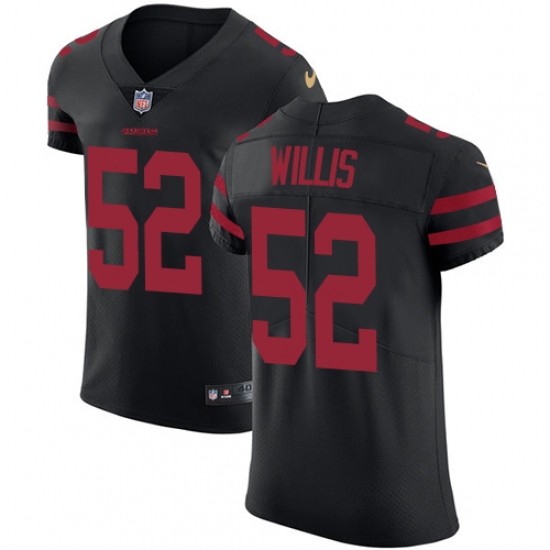 Men's Nike San Francisco 49ers #52 Patrick Willis Black Alternate Vapor Untouchable Elite Player NFL Jersey - Ujersey