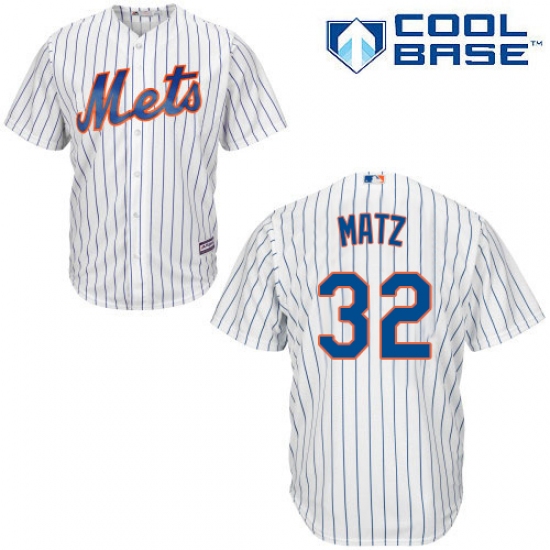 Men's Majestic New York Mets #32 Steven Matz Replica White Home Cool Base MLB Jersey - Ujersey