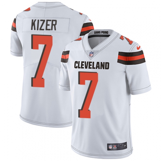 Youth Nike Cleveland Browns #7 DeShone Kizer White Vapor Untouchable Limited Player NFL Jersey - Ujersey