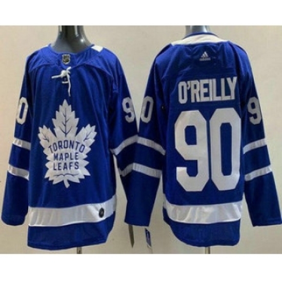 Men's Toronto Maple Leafs #90 Ryan OReilly Blue Authentitc Jersey - Ujersey