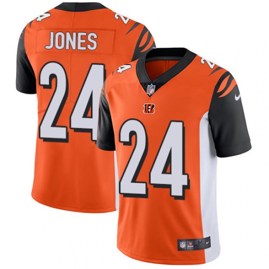 Men's Nike Cincinnati Bengals #24 Adam Jones Vapor Untouchable Limited Orange Alternate NFL Jersey - Ujersey