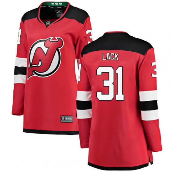 Women's New Jersey Devils #31 Eddie Lack Fanatics Branded Red Home Breakaway NHL Jersey - Ujersey