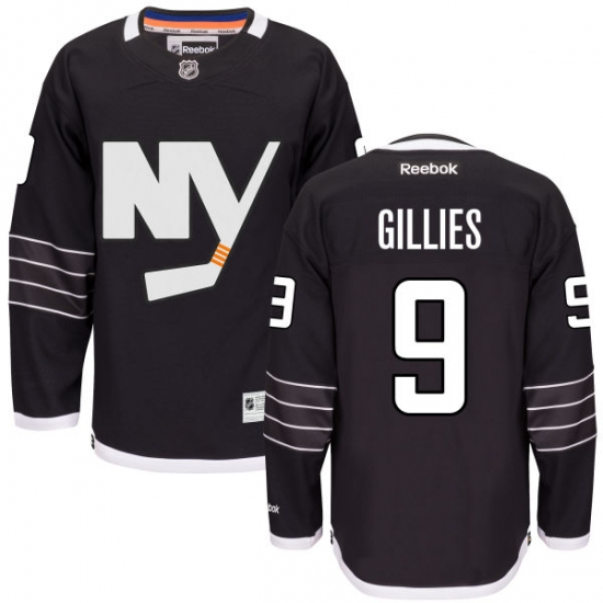 Youth Reebok New York Islanders #9 Clark Gillies Authentic Black Third NHL Jersey - Ujersey