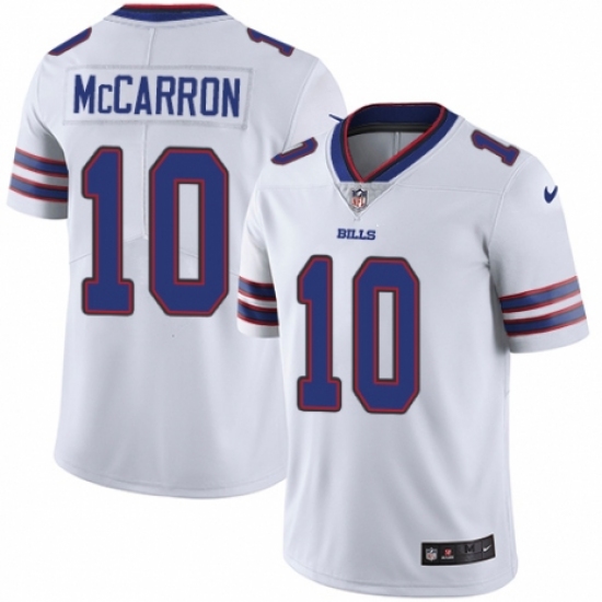 Youth Nike Buffalo Bills #10 AJ McCarron White Vapor Untouchable Limited Player NFL Jersey - Ujersey