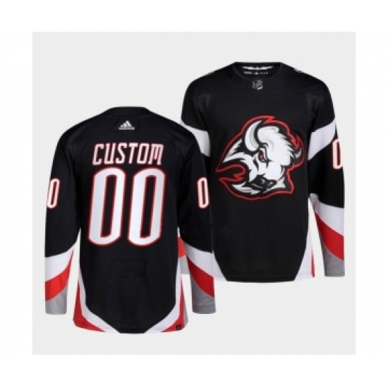 Men's Buffalo Sabres Custom Black 2022-23 Stitched Jersey - Ujersey