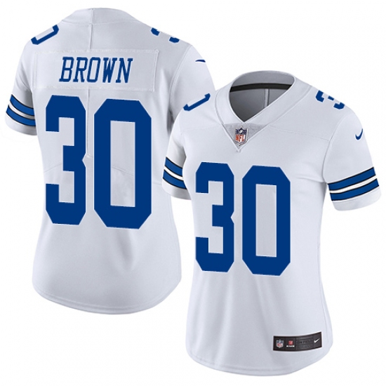 Women's Nike Dallas Cowboys #30 Anthony Brown White Vapor Untouchable Limited Player NFL Jersey - Ujersey