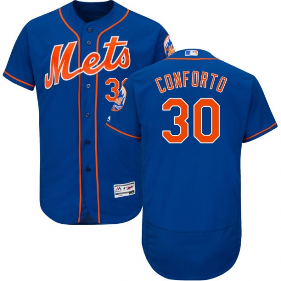 Men's Majestic New York Mets #30 Michael Conforto Royal Blue Alternate Flex Base Authentic Collection MLB Jersey - Ujersey