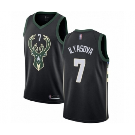 Youth Milwaukee Bucks #7 Ersan Ilyasova Swingman Black Basketball Jersey - Statement Edition