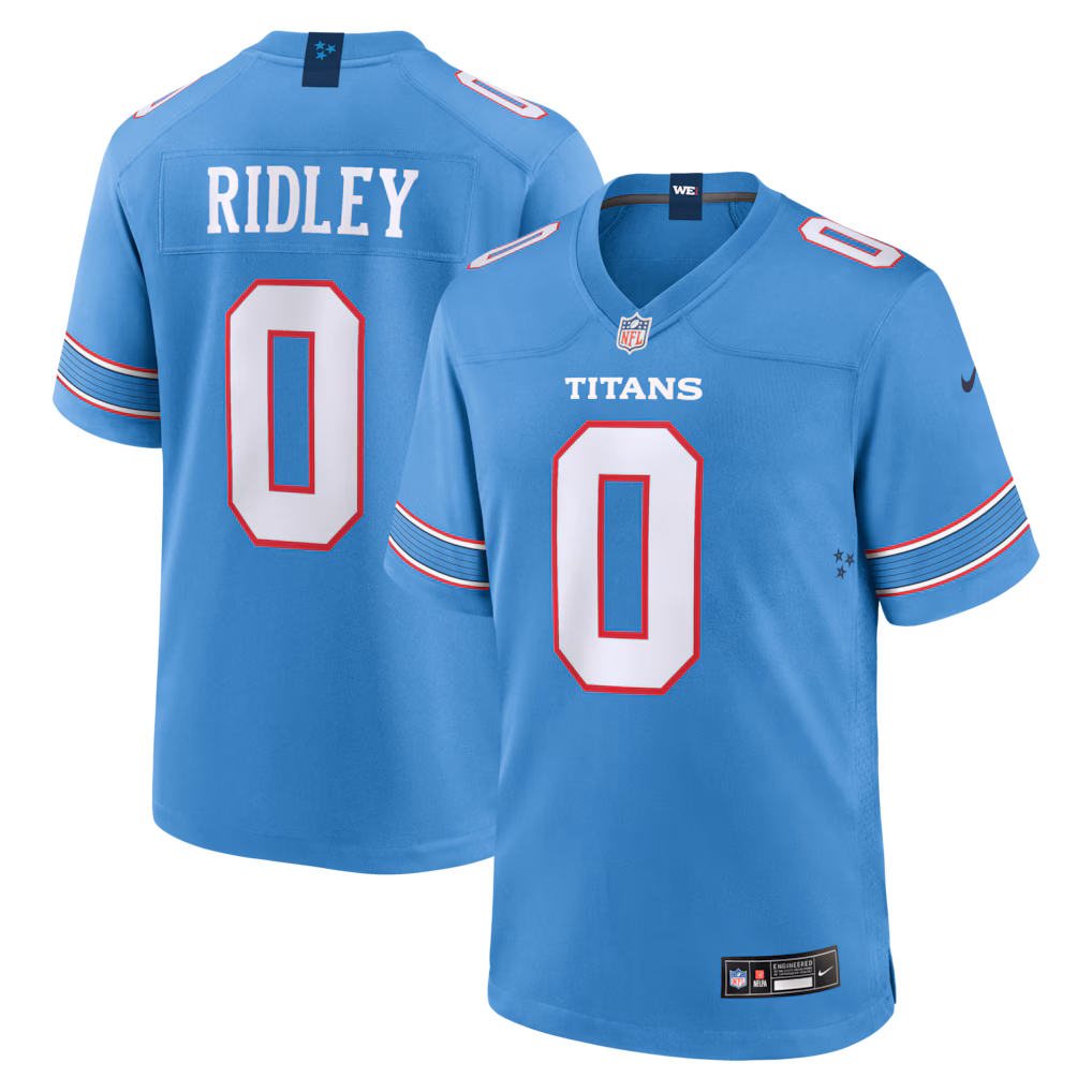 Men's Tennessee Titans Calvin Ridley Nike Light Blue Game Jersey - Ujersey Shop