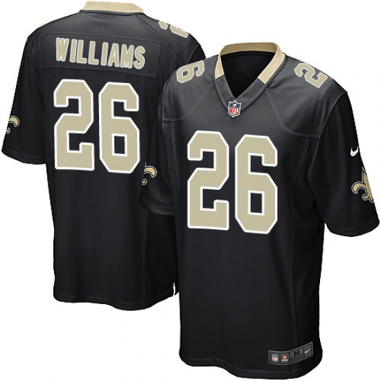 Men's Nike New Orleans Saints #26 P. J. Williams Game Black Team Color NFL Jersey - Ujersey