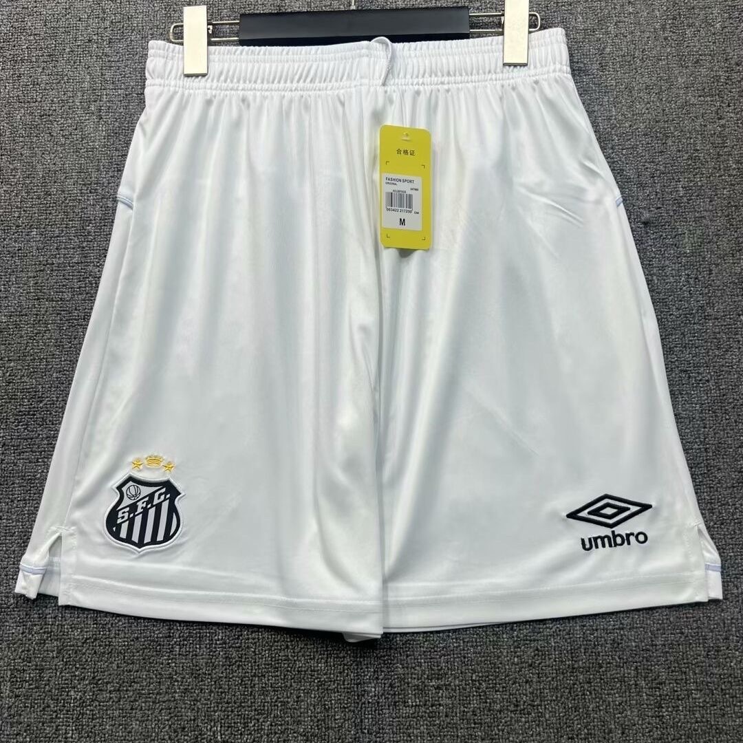 Santos FC Soccer Jersey Home Custom Shorts 2025 - ujerseystore