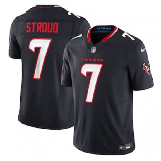 Men's Houston Texans #7 C.J. Stroud Nike Navy Vapor F.U.S.E. Limited Jersey - Ujersey