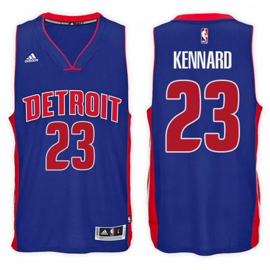 Detroit Pistons #23 Luke Kennard Road Blue New Swingman Stitched NBA Jersey - Ujersey