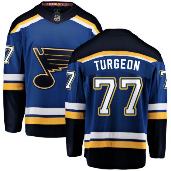 Youth St. Louis Blues #77 Pierre Turgeon Fanatics Branded Royal Blue Home Breakaway NHL Jersey - Ujersey