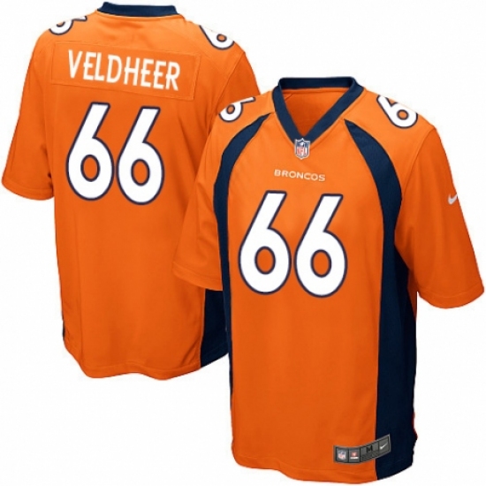 Men's Nike Denver Broncos #66 Jared Veldheer Game Orange Team Color NFL Jersey - Ujersey