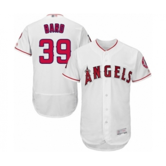 Men's Los Angeles Angels of Anaheim #39 Luke Bard White Home Flex Base Authentic Collection Baseball Player Jersey - Ujersey
