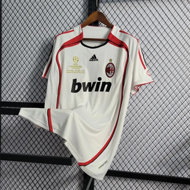 AC Milan Retro Soccer Jersey Away UCL Final Custom Shirt 2006/07 - Ujersey NHL