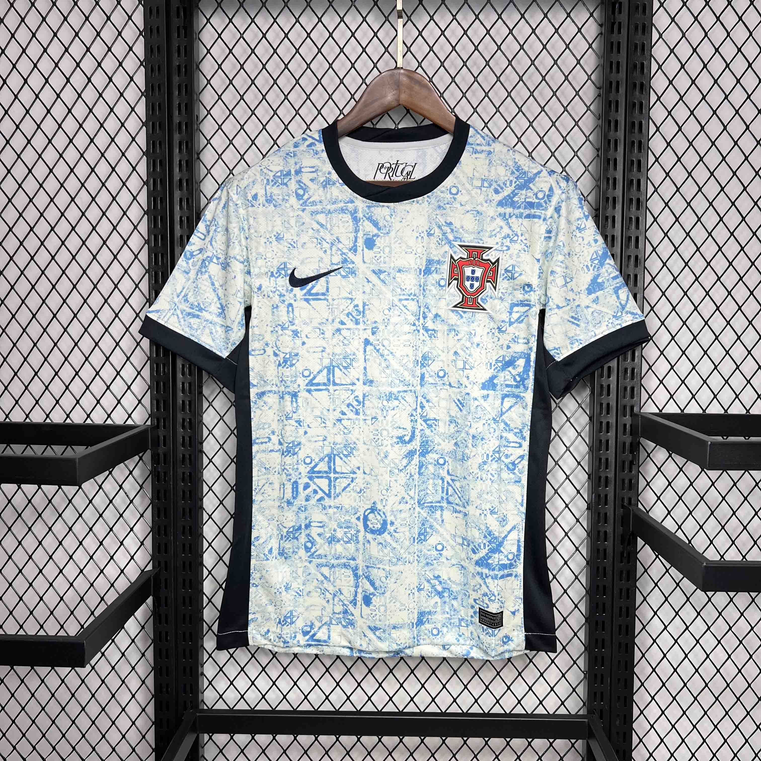 Portugal Soccer Jersey Away Custom Shirt EURO 2024 - ujerseystore