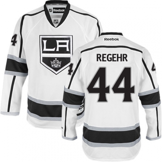 Women's Reebok Los Angeles Kings #44 Robyn Regehr Authentic White Away NHL Jersey - Ujersey