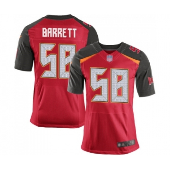Men's Tampa Bay Buccaneers #58 Shaquil Barrett Elite Red Team Color Football Jersey - Ujersey