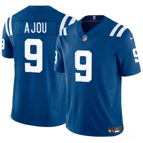 Men's Indianapolis Colts #9 Ajou Ajou Blue 2025 F.U.S.E. Vapor Limited Football Stitched Jersey - Ujersey