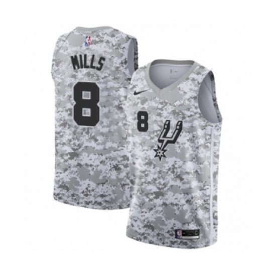 Youth San Antonio Spurs #8 Patty Mills White Swingman Jersey - Earned Edition - Ujersey