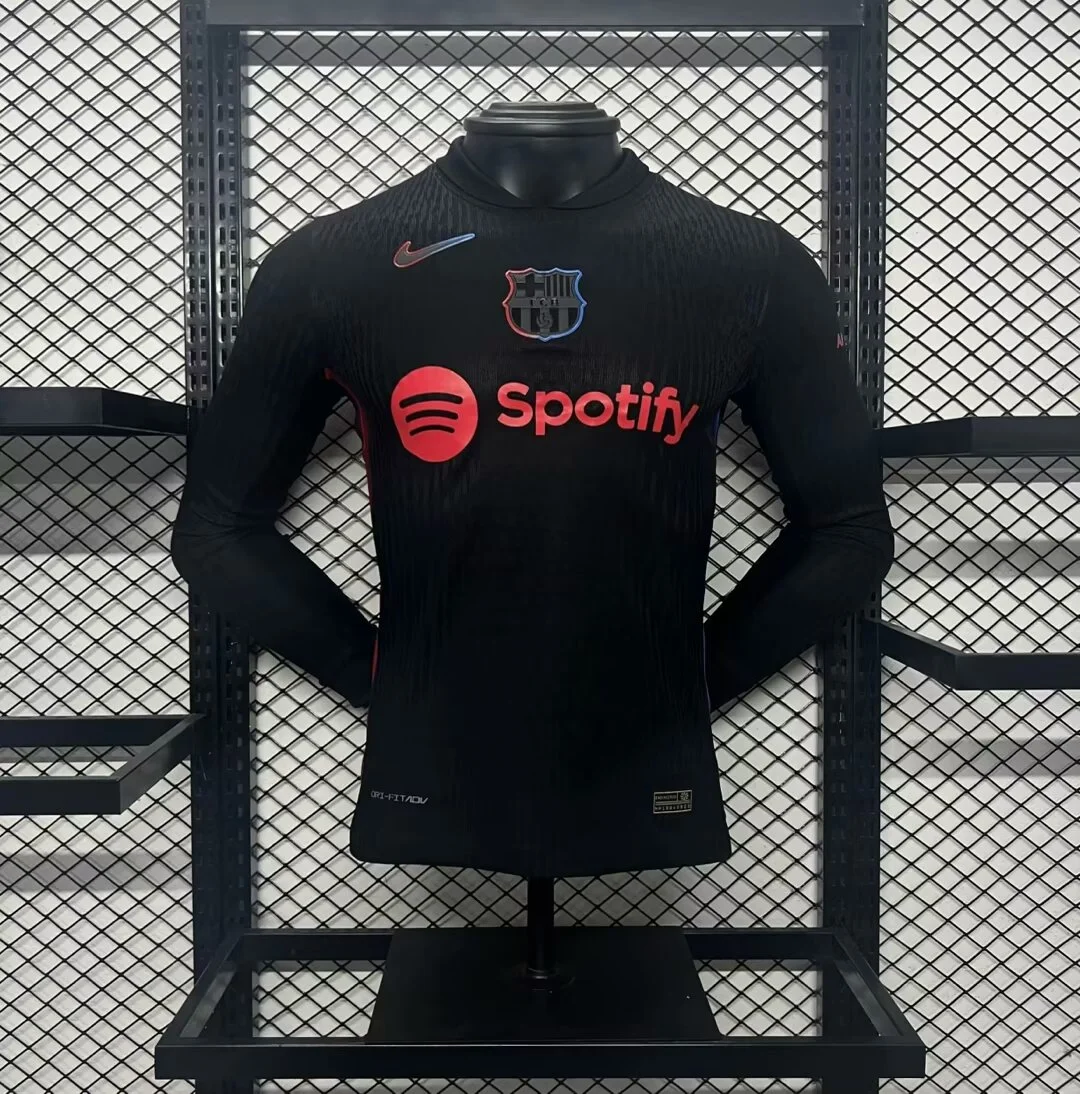 Barcelona Away Long Sleeve Soccer Jersey 2024/25