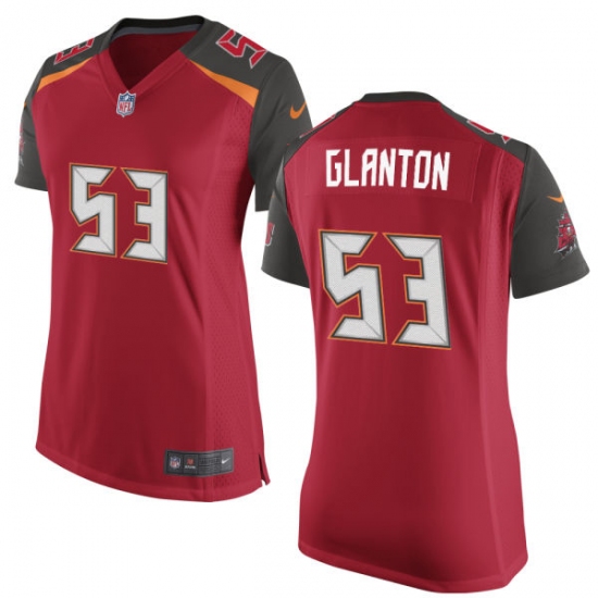 Women's Nike Tampa Bay Buccaneers #53 Adarius Glanton Game Red Team Color NFL Jersey - Ujersey