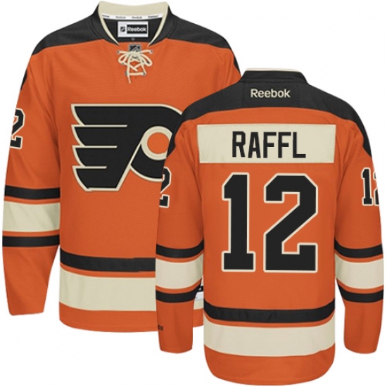 Women's Reebok Philadelphia Flyers #12 Michael Raffl Premier Orange New Third NHL Jersey - Ujersey