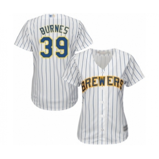 Women's Milwaukee Brewers #39 Corbin Burnes Authentic White Alternate Cool Base Baseball Player Jersey - Ujersey