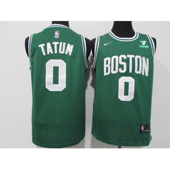 Men's Boston Celtics #0 Jayson Tatum Nike Green Swingman Player Jersey - Ujersey