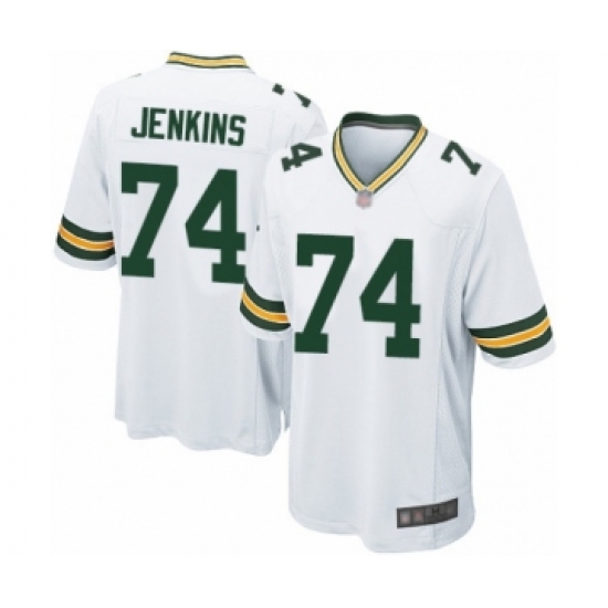 Men's Green Bay Packers #74 Elgton Jenkins Game White Football Jersey - Ujersey