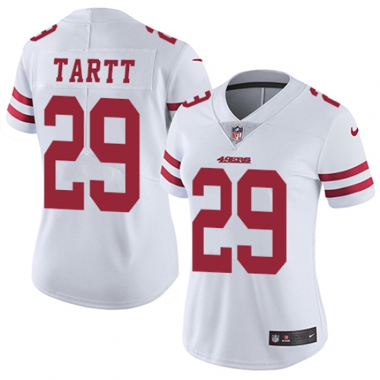 Women's Nike San Francisco 49ers #29 Jaquiski Tartt Elite White NFL Jersey - Ujersey