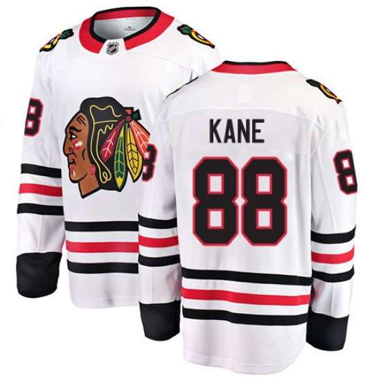 Youth Chicago Blackhawks #88 Patrick Kane Fanatics Branded White Away Breakaway NHL Jersey - Ujersey