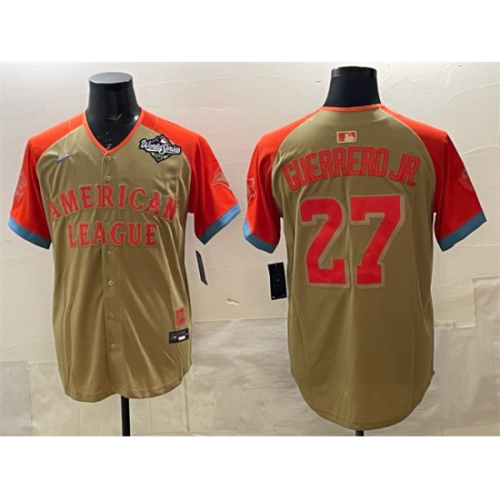Men's Toronto Blue Jays American League #27 Vladimir Guerrero Jr. Cream All-Star 2025 World Series Limited Stitched Baseball Jersey - Ujersey