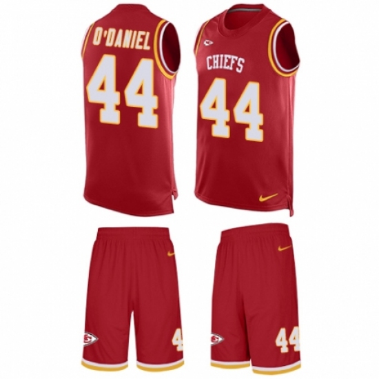 Men's Nike Kansas City Chiefs #44 Dorian O'Daniel Limited Red Tank Top Suit NFL Jersey - Ujersey