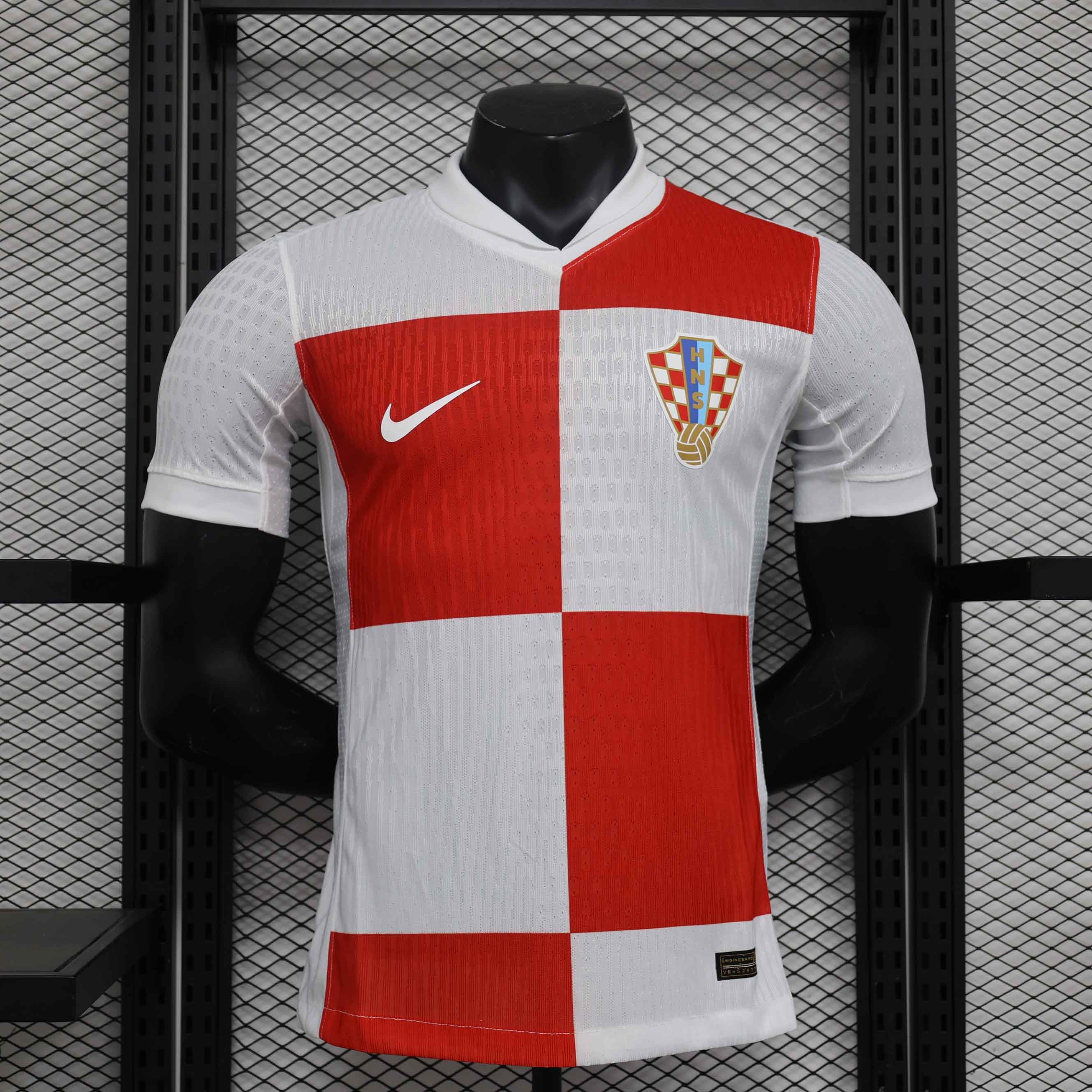 Croatia Soccer Jersey Home Shirt EURO 2024 - U-jersey