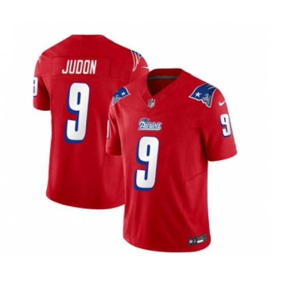Men's Nike New England Patriots #9 Matthew Judon Red 2023 F.U.S.E. Vapor Limited Football Stitched Jersey - Ujersey