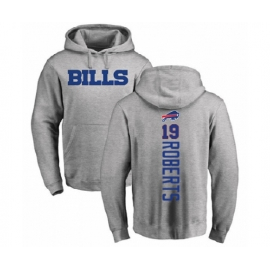 Football Buffalo Bills #19 Andre Roberts Ash Backer Pullover Hoodie - Ujersey NHL