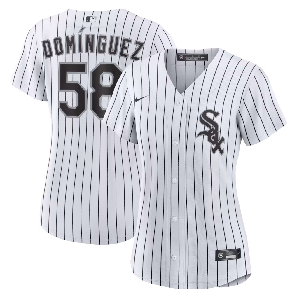Women's Chicago White Sox Seranthony Domínguez Nike White Home Replica Jersey - ujerseystore