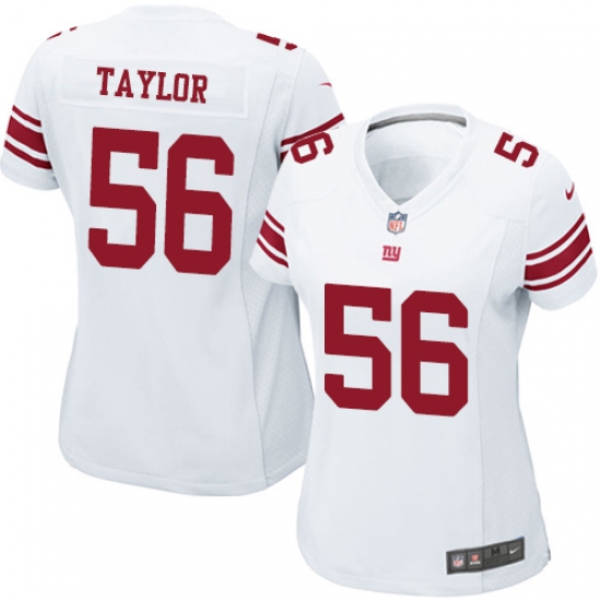 Women's Nike New York Giants #56 Lawrence Taylor Game White NFL Jersey - Ujersey